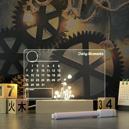 Creative LED Note Board Night Light with USB Message Board and Pen