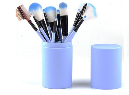 12-Piece Professional Makeup Brush Set – Essential Tools for Flawless Application