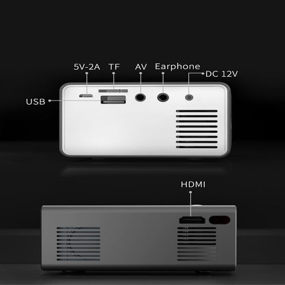 T300 Mini HD 1080P Projector – Portable Home & Office Cinema Experience!