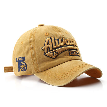 Letter Embroidery Baseball Cap – Adjustable Sports Hat for Outdoor Activities
