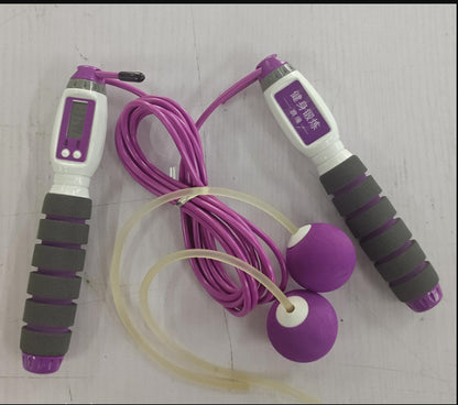 Electronic Counting Jump Rope – Adjustable Fitness Skipping Rope with Digital Counter