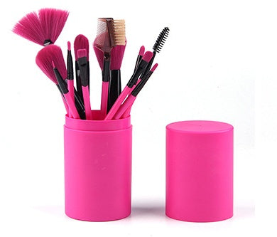 12-Piece Professional Makeup Brush Set – Essential Tools for Flawless Application