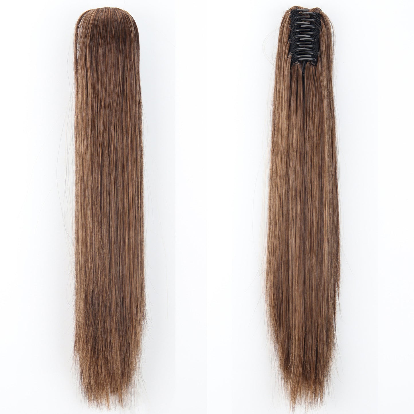 "Fashion Ponytail Claw Clip - Long Straight Fluffy Hair