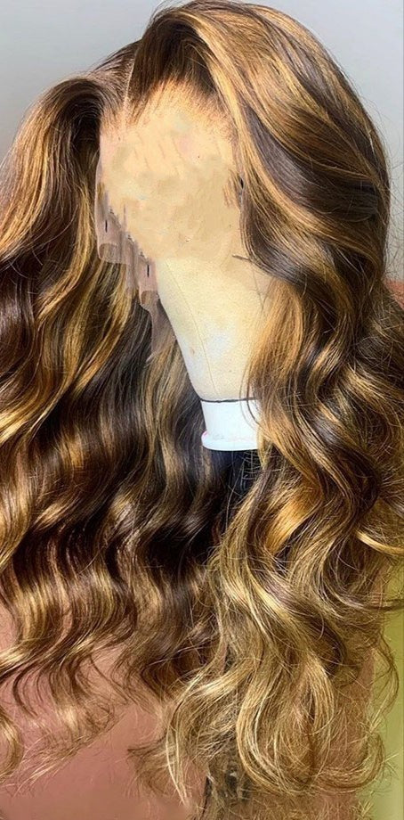 Women's Long Curly Synthetic Wig - Natural Look with Rose Net Cap
