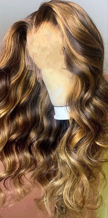 Women's Long Curly Synthetic Wig - Natural Look with Rose Net Cap