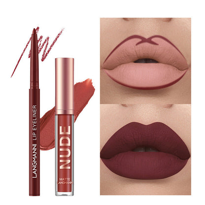 12-Piece Matte Lipstick and Lip Liner Set – Waterproof, Long-Lasting Lip Makeup Kit