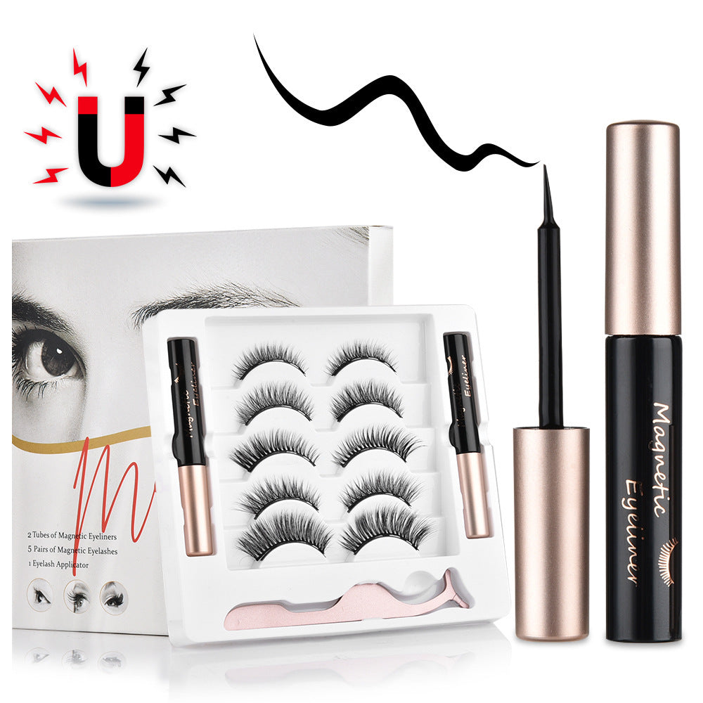 Reusable Magnetic False Eyelashes with Eyeliner – Natural Look, Easy Application