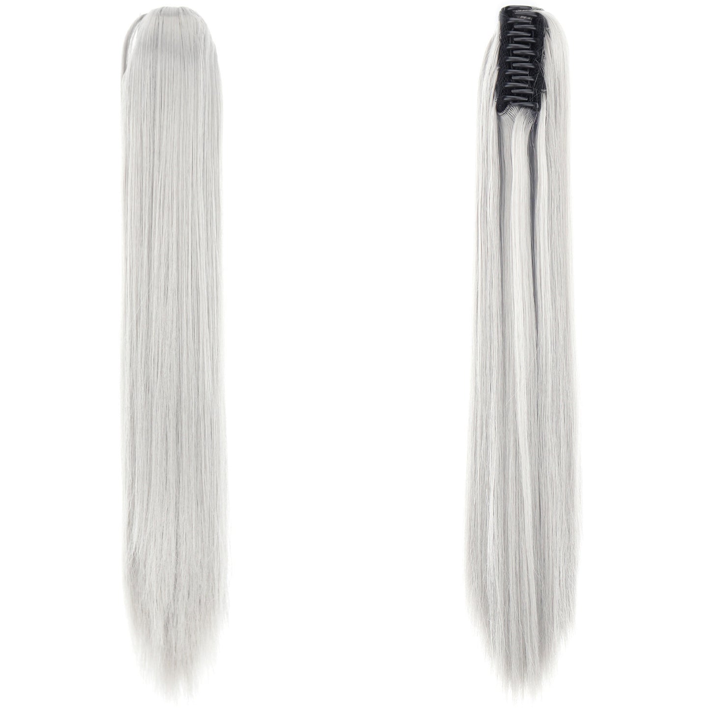 "Fashion Ponytail Claw Clip - Long Straight Fluffy Hair