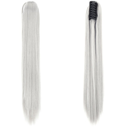 "Fashion Ponytail Claw Clip - Long Straight Fluffy Hair