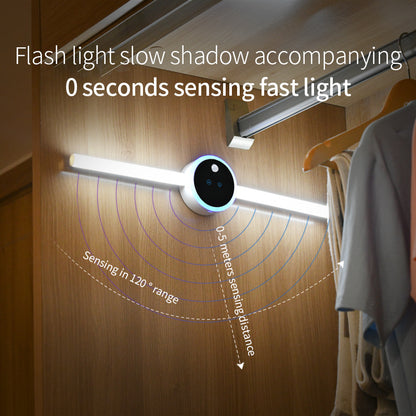 Smart Cabinet Light Clock – Motion Sensor LED Wardrobe Light with Timer & Removable Design