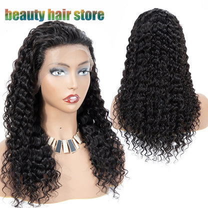 Brazilian Kinky Curly Lace Front Wig – 100% Human Hair, Glueless, Pre-Plucked