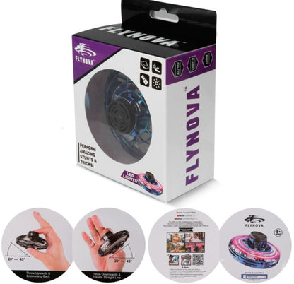 Mini UFO Flying Spinner Drone – LED Gyro Helicopter Toy for Kids & Adults | Rechargeable Hand-Controlled Boomerang