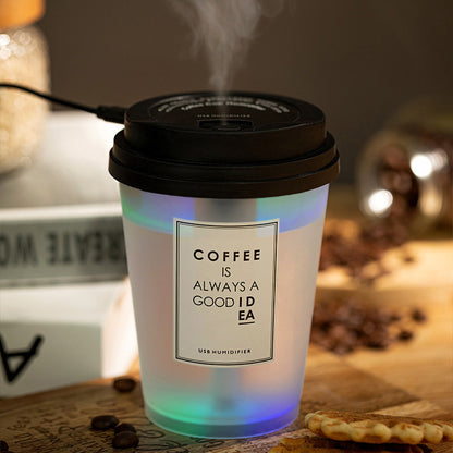 Horse Light Humidifier Aroma Diffuser – Mini USB Car Air Purifier with Colorful LED Lighting