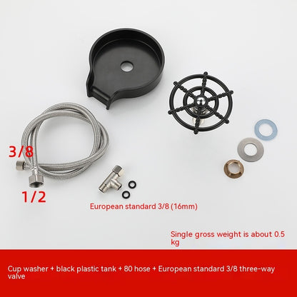 High-Pressure Automatic Cup Washer for Sink – Bar & Kitchen Glass Rinser Tool