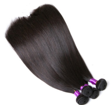 Brazilian Straight Human Hair - Natural Color, High-Quality Extensions
