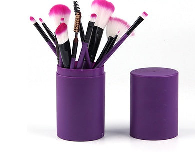 12-Piece Professional Makeup Brush Set – Essential Tools for Flawless Application