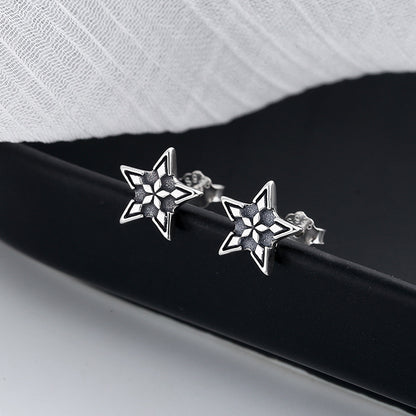 Baroque Star Stud Earrings – Elegant & Creative Vintage-Inspired Design