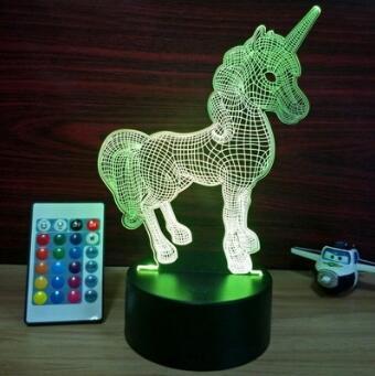 Colorful 3D Volt Cat Illusion LED Table Lamp – Acrylic Visual Stereo Light with Touch Control and USB Power