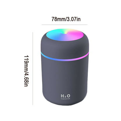 Ultrasonic Essential Oil Diffuser & Cool Mist Humidifier with LED Lights – Wood Grain Aromatherapy Air Purifier