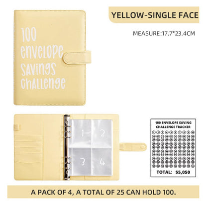 Cash Envelope Challenge Binder – Budget Tracker Organizer for Couples & Saving Goals
