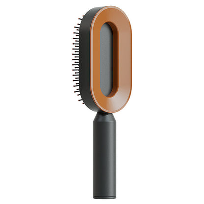 Self-Cleaning Hair Brush for Women - Anti-Static Scalp Massage Comb