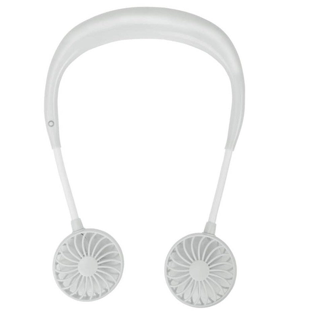 Portable Rechargeable Lazy Fan – Wearable & Desktop Cooling!