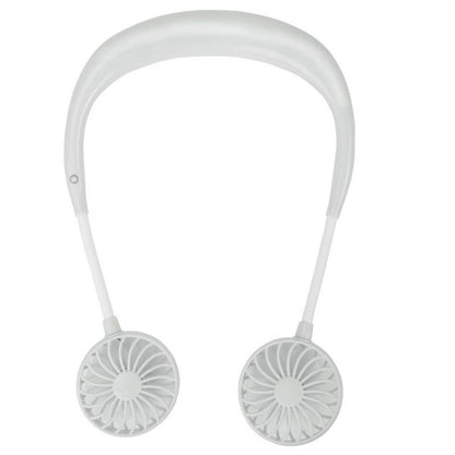 Portable Rechargeable Lazy Fan – Wearable & Desktop Cooling!