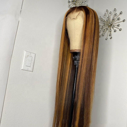 Piano Color Real Hair T-Shaped Headgear - Natural & Stylish