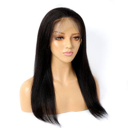 Premium 9A Quality Real Human Hair Wig - Straight Lace Hair Set
