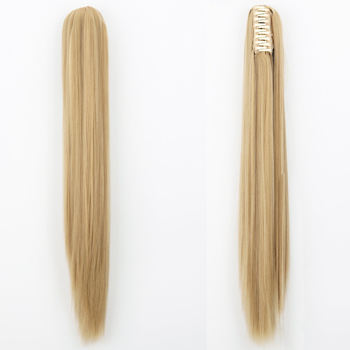 "Fashion Ponytail Claw Clip - Long Straight Fluffy Hair