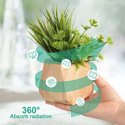 Rustic Wooden Flowerpot – Handcrafted Planter for Home & Garden Decoration