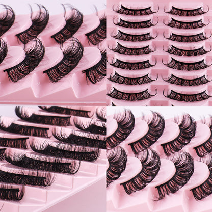 30 Pairs of DD Curl Russian False Eyelashes - Thick & Natural Look