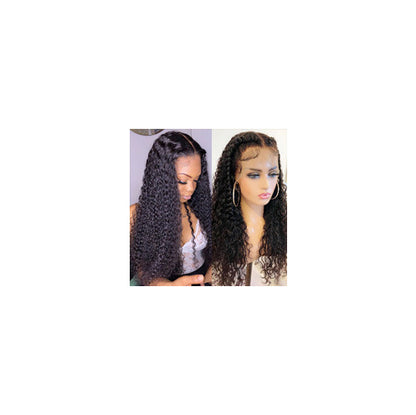 Brazilian Kinky Curly Lace Front Wig – 100% Human Hair, Glueless, Pre-Plucked