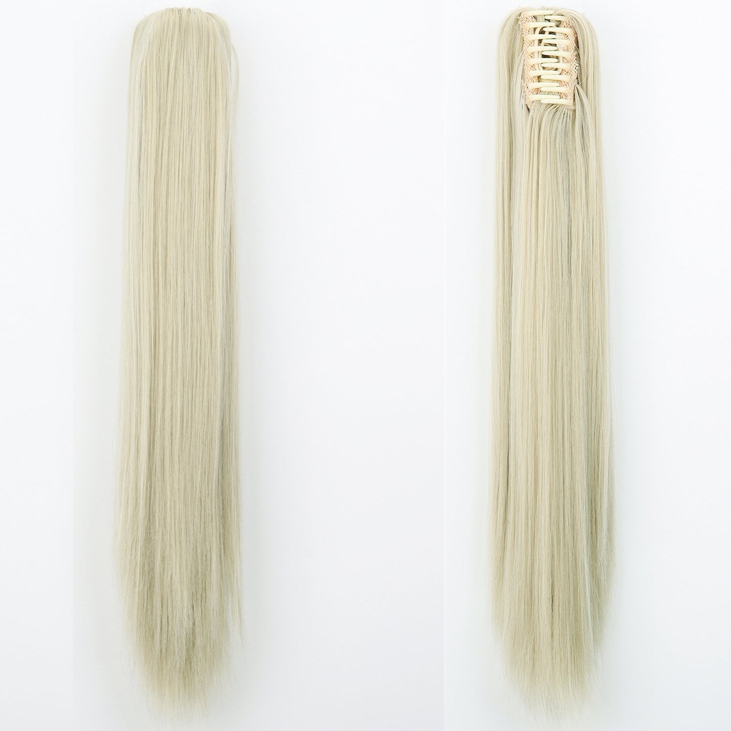 "Fashion Ponytail Claw Clip - Long Straight Fluffy Hair
