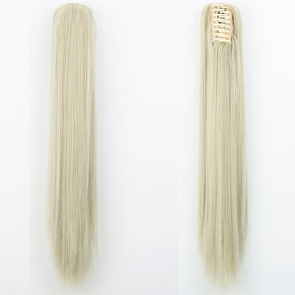 "Fashion Ponytail Claw Clip - Long Straight Fluffy Hair