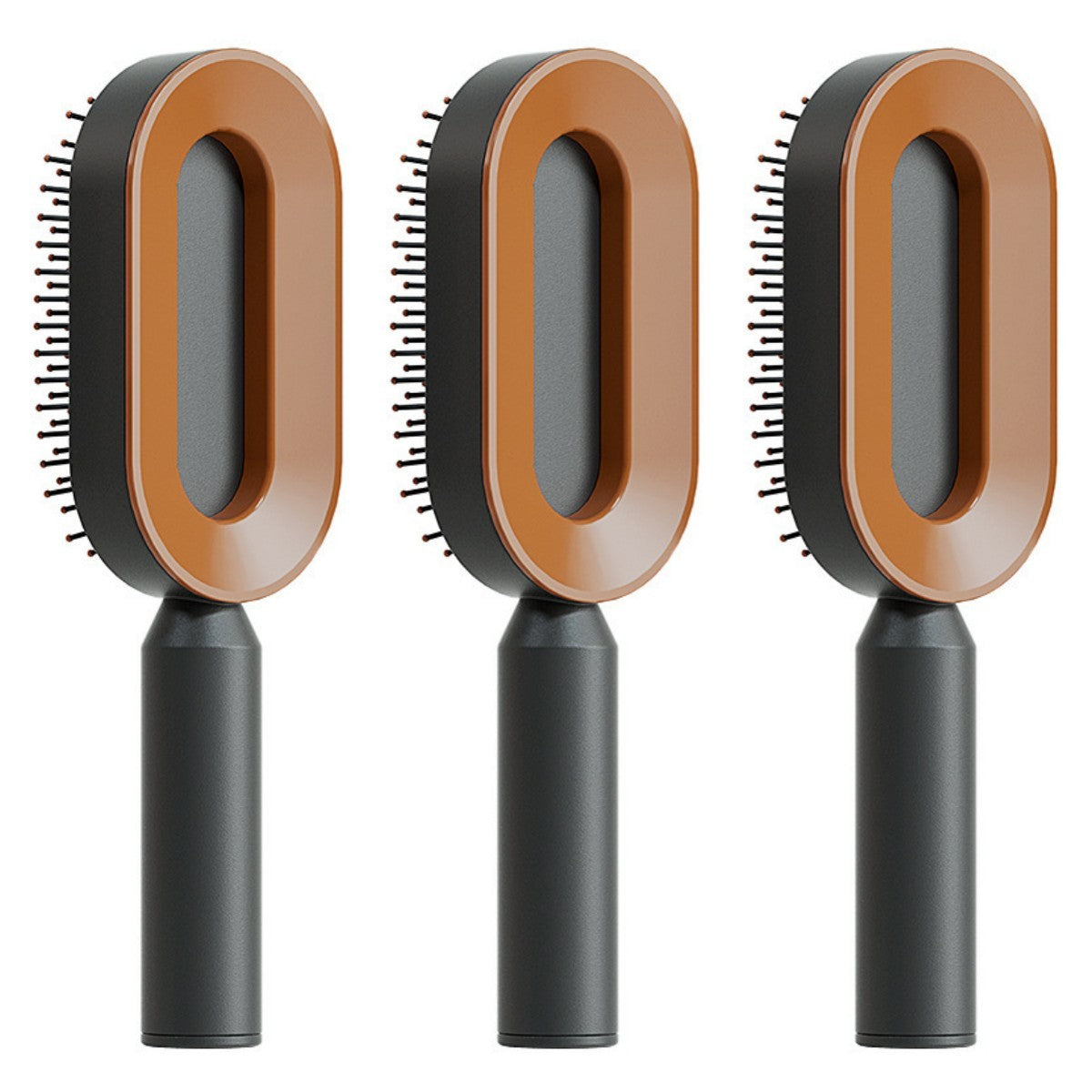 Self-Cleaning Hair Brush for Women - Anti-Static Scalp Massage Comb