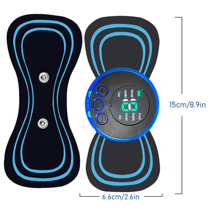 8 Modes Rechargeable Neck Massager with Remote Control EMS Low Frequency Pulse Massager For Muscle Relaxation Relief The Pain