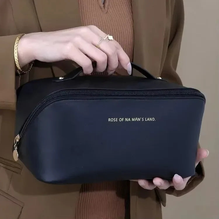 1pc Makeup Organizer Female Toiletry  Bag Make Up Case Storage Pouch Luxury Lady Box, Cosmetic Bag, Organizer Bag For Travel Zip
