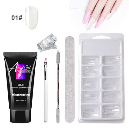 Painless Crystal Gel Nail Extension Set – Quick, Paper-Free Application