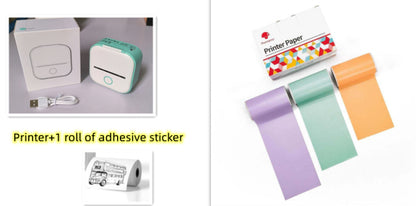 Portable Mini Thermal Label Printer – Bluetooth Sticker Maker & Photo Printer for Home, School & Office Use