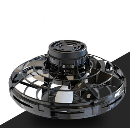 Mini UFO Flying Spinner Drone – LED Gyro Helicopter Toy for Kids & Adults | Rechargeable Hand-Controlled Boomerang