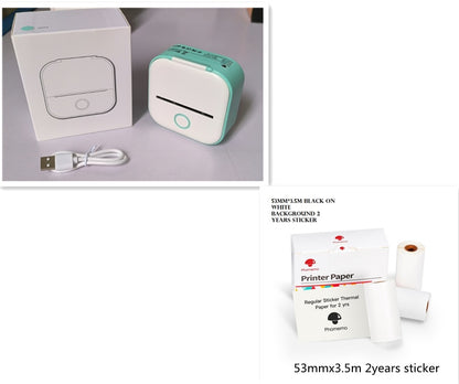 Portable Mini Thermal Label Printer – Bluetooth Sticker Maker & Photo Printer for Home, School & Office Use