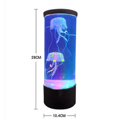 LED Jellyfish Aquarium Lamp Night Light – USB-Powered Color-Changing Mood Light with Realistic Motion