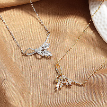 Elegant Wheat Tassel Necklace - Unique Women's Accessory