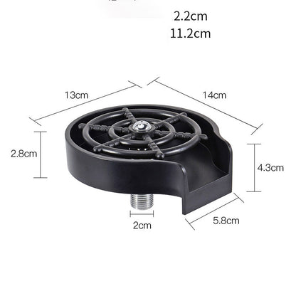 High-Pressure Automatic Cup Washer for Sink – Bar & Kitchen Glass Rinser Tool