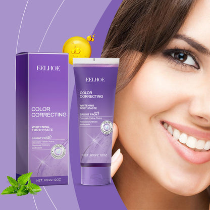 Purple Teeth Whitening Toothpaste – Gentle Care for a Brighter Smile!
