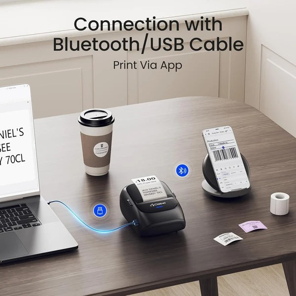 Mini Portable Bluetooth Label Maker – Inkless, Wireless & Easy to Use!