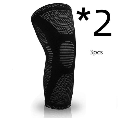 Knitted Compression Sports Knee Pads – Breathable Support for Running, Basketball & Fitness