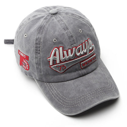 Letter Embroidery Baseball Cap – Adjustable Sports Hat for Outdoor Activities