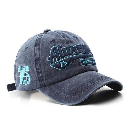 Letter Embroidery Baseball Cap – Adjustable Sports Hat for Outdoor Activities